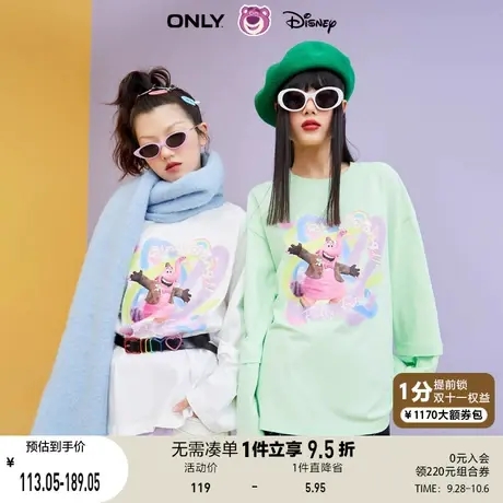 ONLY奥莱夏季DISNEY草莓熊联名长袖T恤女商品大图