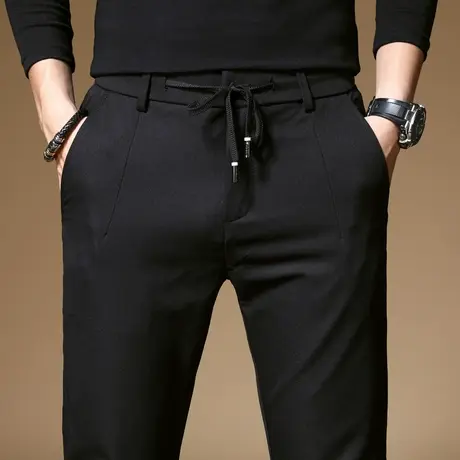 裤子春装2024年新款潮商务西装裤西裤男士休闲长裤春秋款直筒宽松商品大图