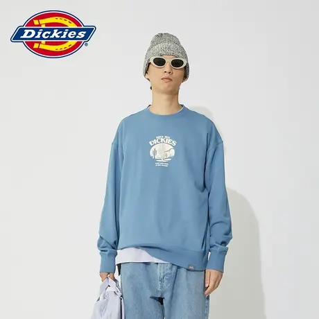 Dickies 24春夏新款 胸前图案印花休闲圆领毛圈布美式卫衣宽松图片