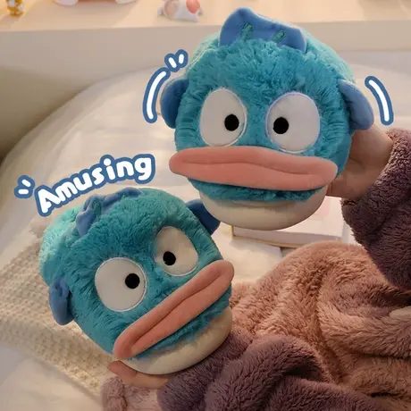 小丑鱼棉拖鞋女士冬季棉拖情侣冬天毛绒拖鞋女家居室内月子鞋秋冬图片