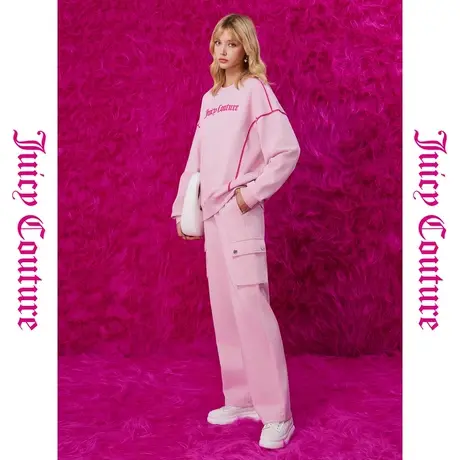 Juicy Couture橘滋23秋冬新款金属扣女式休闲裤商品大图