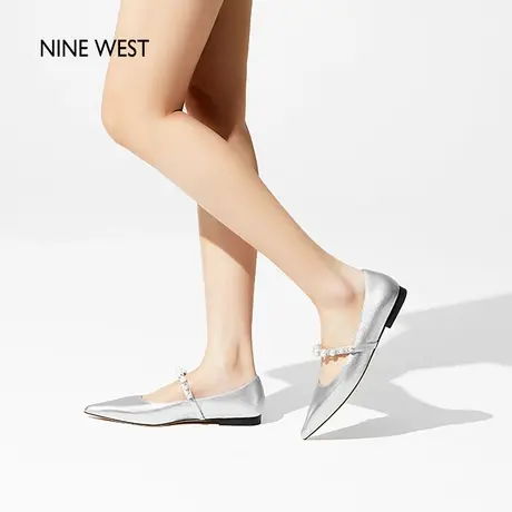 Nine West/玖熙2025夏季新法式甜美珍珠尖头单鞋柔软舒适公主鞋女图片