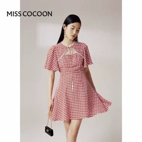 COCOON商场同款春夏款设计感小众连衣裙女图片