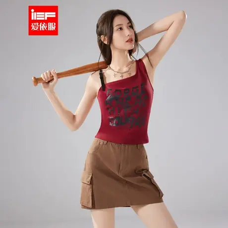 IEF/爱依服2025秋季新款美式甜酷个性辣妹气质设计感修身百搭背心商品大图