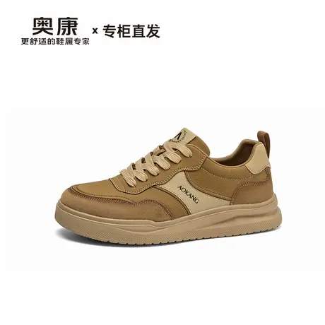 奥康休闲板鞋男2025秋季新款工装英伦风潮流户外软底舒适复古男鞋商品大图