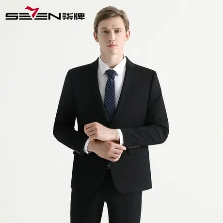 柒牌男装西服套装青年职场西装商务正装修身套西男外套2022新款图片