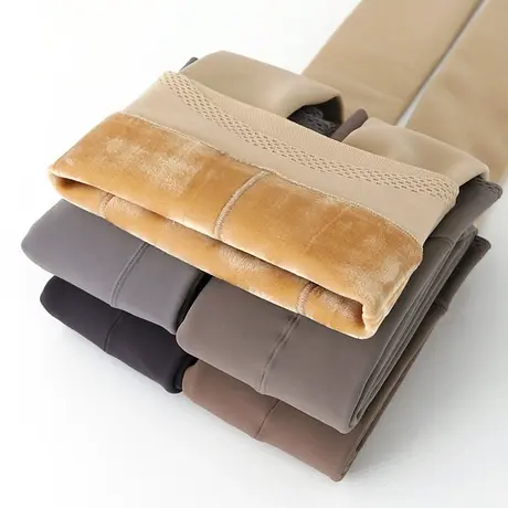 秋冬季加绒肉色打底裤外穿光腿保暖神器加厚女高腰肤奶咖色连裤袜商品大图