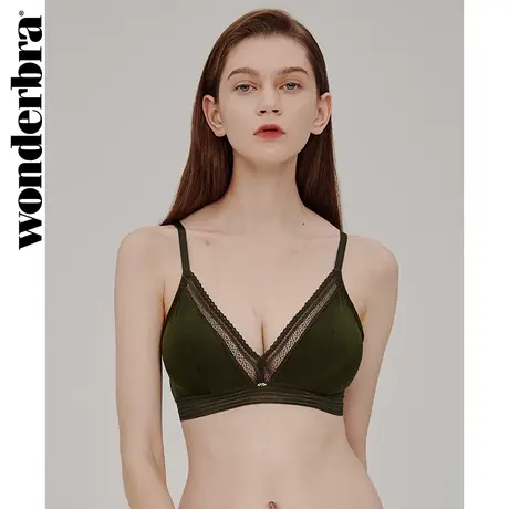 WONDERBRA薄款无钢圈性感聚拢蕾丝文胸收副乳上托防下垂胸罩商品大图
