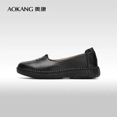 【门店发货】奥康女鞋 新款百搭通勤妈妈鞋浅口单鞋舒适图片