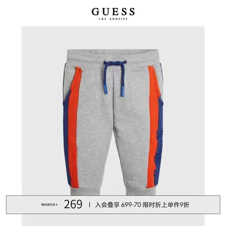【38上新季】GUESS童装小男孩运动休闲童趣抽绳休闲裤图片