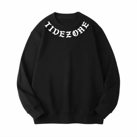 Ohlyah圆领口大字母卫衣男春秋季美式潮牌重磅情侣装外套班服定制商品大图