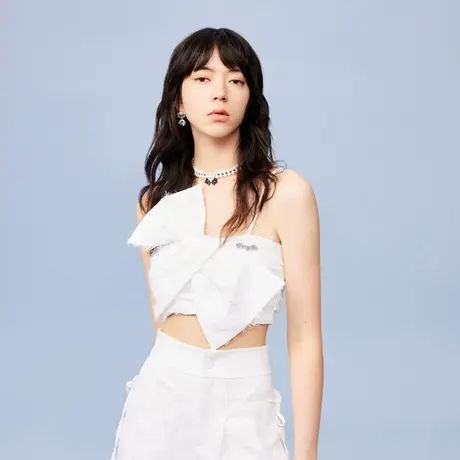 RIENYRE背心女内搭2023年夏季新款白色美式辣妹性感短款打底吊带图片