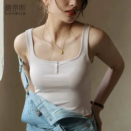美背内衣女文胸一体式吊带背心内搭夏季防走光抹胸裹胸打底上衣商品大图