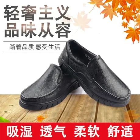 Camel/骆驼2021秋季新品羊皮日常商务休闲舒适透气男鞋A213201047商品大图