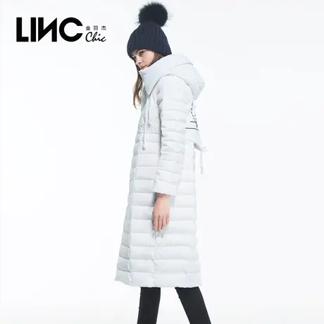 断码清仓LINC金羽杰羽绒服女2023冬季新款反季过膝长款女款羽绒服商品大图