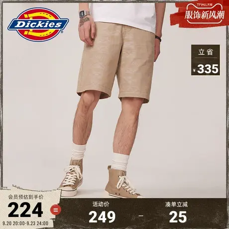 Dickies商场同款23新品春夏新款 提花纹理工装短裤 及膝休闲版型商品大图