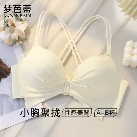 梦芭蒂小胸聚拢美背内衣女聚拢显大无钢圈文胸上托款胸罩清云美背商品大图