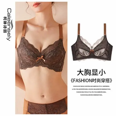 大胸显小神器全罩杯文胸缩胸防下垂收副乳聚拢超薄无钢圈薄款内衣商品大图