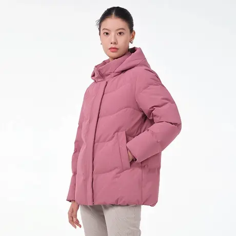 【断码清仓】坦博尔奥莱中老年羽绒服女可脱卸帽宽松保暖冬外套图片