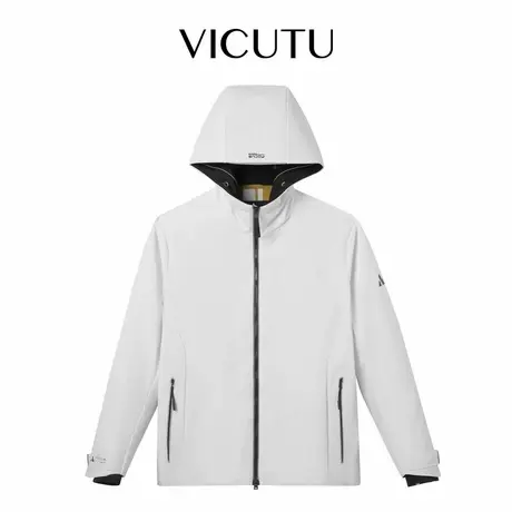 VICUTU威可多男士棉服秋冬舒暖立领连帽商务通勤休闲百搭短款上衣商品大图