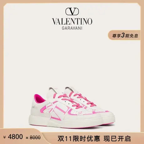 【限时优惠】华伦天奴VALENTINO男士 VL7N 低帮小牛皮运动小白鞋商品大图