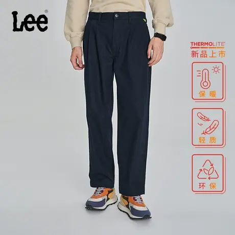 LeeXLINE23秋冬新品藏青色城市男孩风男保暖休闲裤LMB007121204图片
