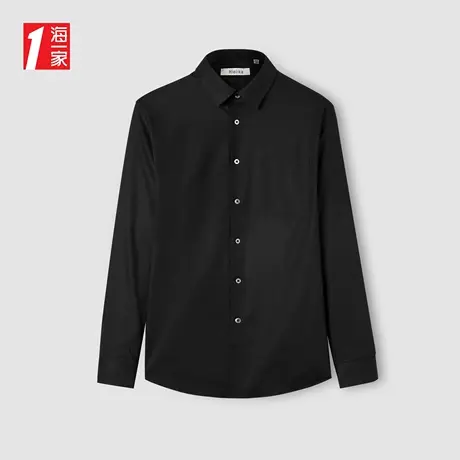 海一家商务正装衬衣新款职业休闲中年男士长袖衬衫商品大图