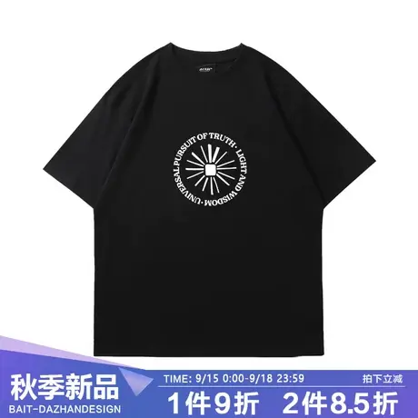 美式潮牌欧文同款短袖男夏季新款HER KAII印花美式篮球训练服半袖商品大图