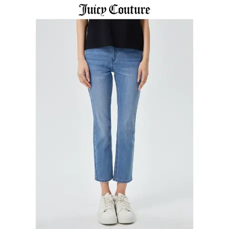 Juicy Couture橘滋牛仔裤女春季新款美式百搭修身直筒微喇休闲裤商品大图
