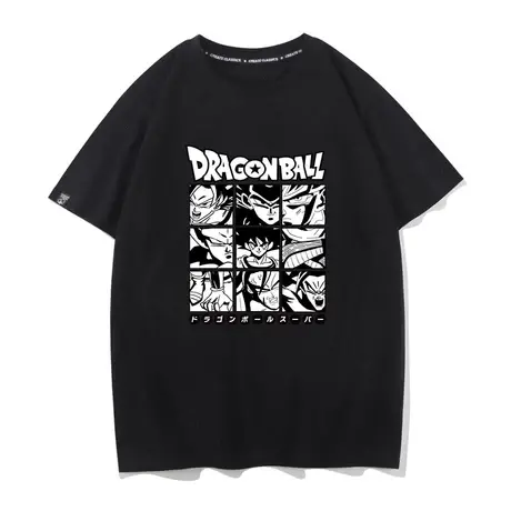 七龙珠联名T恤布欧弗利萨贝吉塔悟空超级赛亚人龙珠超纯棉短袖男商品大图