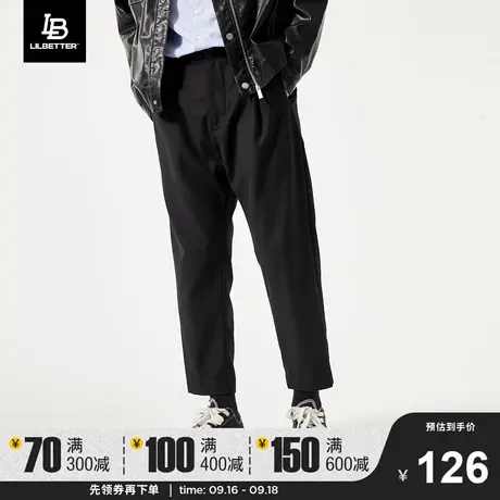 Lilbetter男裤韩版潮牌ins休闲裤秋冬宽松九分裤小脚帅气男士裤子商品大图