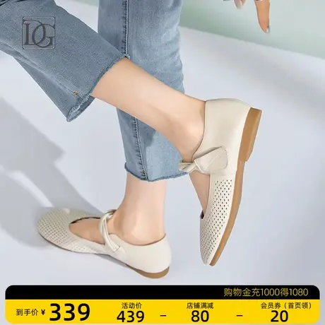 头层牛皮复古法式玛丽珍鞋女夏季2023年新款平底单鞋英伦风小皮鞋商品大图