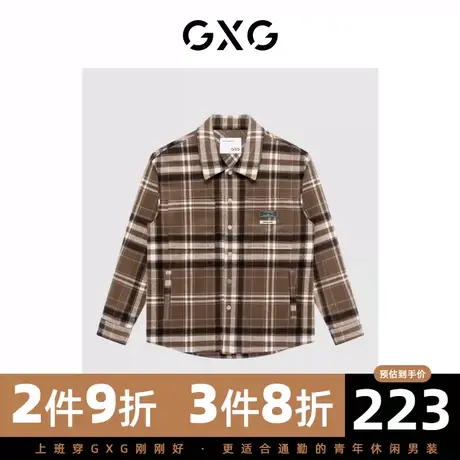 GXG男装 冬季时尚休闲帅气个性潮青年夹克外套GC121009J商品大图