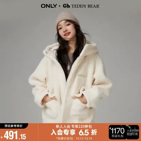 ONLY2023冬季新款GB TEDDYBEAR泰迪熊联名款宽松棉服女*123322004图片