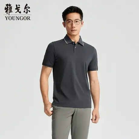 【商场同款】雅戈尔男士短袖POLO夏季新款官方商务休闲短袖T恤男图片