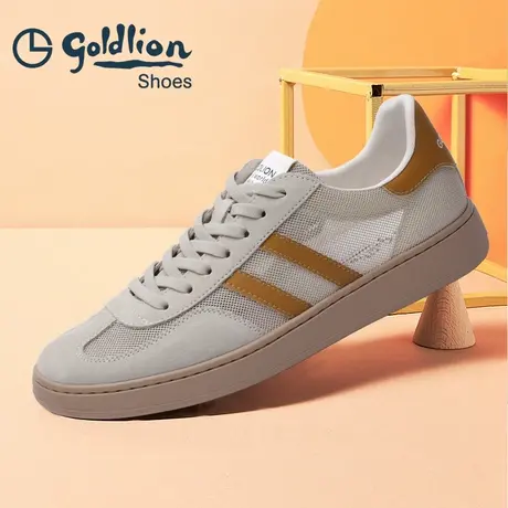 Goldlion/金利来运动鞋男春夏2025新款橡胶缓震软底透气休闲男鞋商品大图