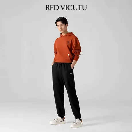 VICUTU威可多男士针织裤秋季新款舒暖亲肤商务通勤休闲百搭长裤商品大图