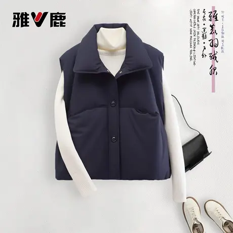 2026雅鹿正品官方冬季新款时尚女士短款轻薄鸭绒羽绒马甲超保暖图片