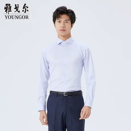 雅戈尔奥莱 商场同款男士长袖衬衫春秋新款官方商务休闲长袖衬衫商品大图