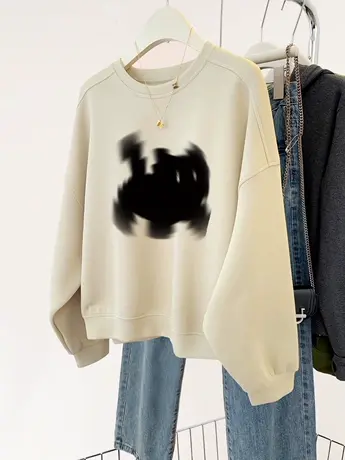 秋冬美拉德穿搭休闲款卫衣女oversize大码加绒ins潮国风外套上衣图片