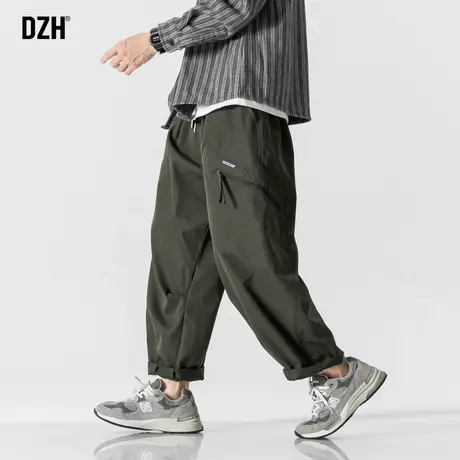 男士美式军绿色工装裤潮牌男秋季痞帅高街裤子直筒宽松长裤休闲裤商品大图