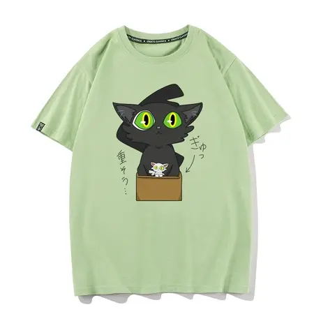 秀洛铃芽之旅周边t恤夏季男女同款玲芽之旅大臣猫咪宽松短袖衣服商品大图