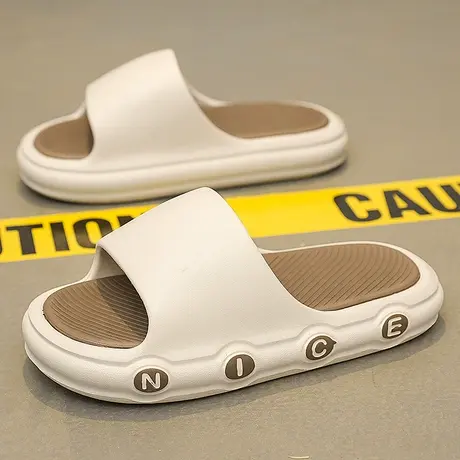 拖鞋男士夏季外穿2024新款时尚室内居家浴室防滑踩屎感厚底凉拖鞋图片