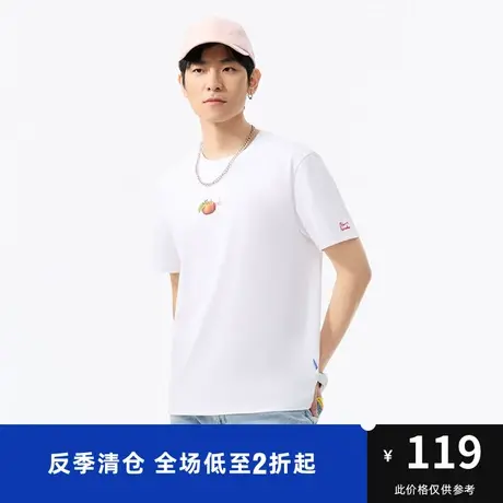 马克华菲水果印花字母刺绣短袖T恤男时尚夏季新款休闲潮流宽松图片