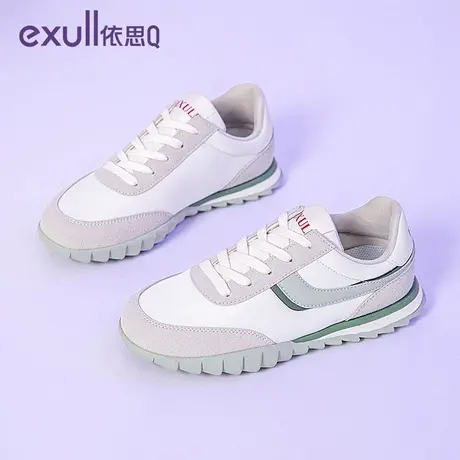 exull/依思Q运动鞋女款春秋季2024新款防滑厚底跑步鞋学院风女鞋商品大图
