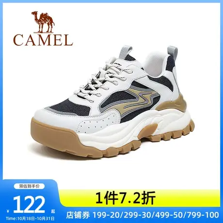 骆驼女鞋运动鞋时空猫老爹鞋厚底增高百搭运动鞋ins潮休闲跑步鞋图片