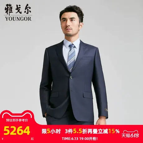 【商场同款】雅戈尔男士西服春季新款官方商务休羊毛西装外套男图片
