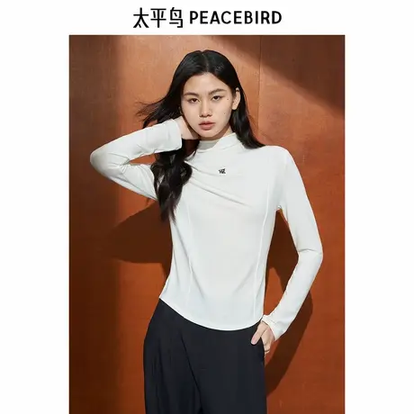 太平鸟年冬季新款长袖打底衫T恤A1CPE4550图片