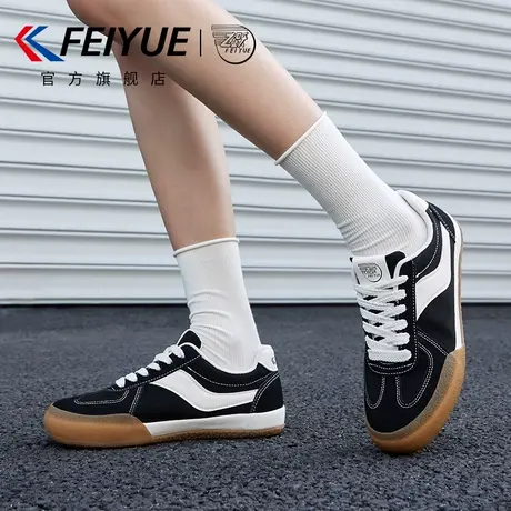 feiyue/飞跃女鞋休闲板鞋女2025夏季新款爆款厚底透气帆布德训鞋商品大图