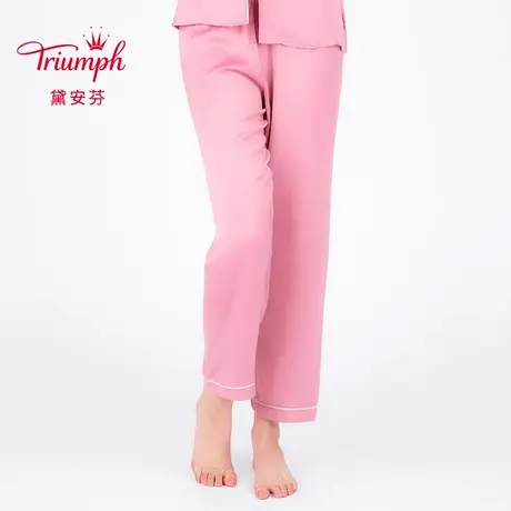 Triumph/黛安芬逆龄轻羽纯色宽松简约女缎面舒适家居裤H000053商品大图